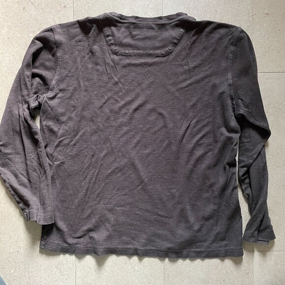 Men's Zegna Sport Chocolate Brown Soft Long Sleeve Jersey-Medium - Picture 2 of 8